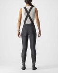 CASTELLI μακριά παντελόνια με τιράντες - VELOCISSIMA DT LADY - μαύρο