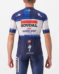 CASTELLI κοντομάνικες φανέλα - SOUDAL QUICK-STEP 23 - λευκό/μπλε