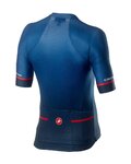CASTELLI κοντή φανέλα και κοντό παντελόνι - AERO RACE - μπλε/γκρί