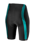 CASTELLI κοντά παντελόνια χωρίς ιμάντες - VELOCISSIMA 2 LADY - τιρκουάζ/μαύρο
