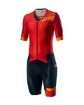 CASTELLI Ολόσωμες φόρμες - FREE SANREMO 2 - κόκκινο/μαύρο