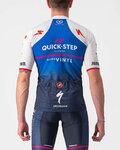 CASTELLI κοντομάνικες φανέλα - QUICK-STEP 2022 COMPETIZIONE - μπλε/λευκό