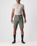 CASTELLI κοντά παντελόνια χωρίς ιμάντες - UNLIMITED BAGGY - γκρί
