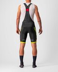 CASTELLI κοντά παντελόνια με τιράντες - COMPETIZIONE KIT - κίτρινο/μαύρο