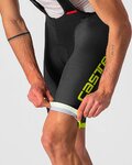 CASTELLI κοντά παντελόνια με τιράντες - COMPETIZIONE KIT - κίτρινο/μαύρο