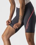 CASTELLI κοντά παντελόνια χωρίς ιμάντες - VELOCISSIMA 3 LADY - γκρί/ασημένιο/ροζ