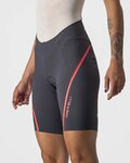 CASTELLI κοντά παντελόνια χωρίς ιμάντες - VELOCISSIMA 3 LADY - γκρί/ασημένιο/ροζ