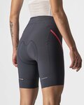 CASTELLI κοντά παντελόνια χωρίς ιμάντες - VELOCISSIMA 3 LADY - γκρί/ασημένιο/ροζ