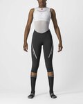 CASTELLI Παντελόνια ¾ χωρίς τιράντες - VELOCISSIMA 3 LADY - μαύρο/ασημένιο