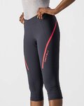 CASTELLI Παντελόνια ¾ χωρίς τιράντες - VELOCISSIMA 3 LADY - ροζ/γκρί