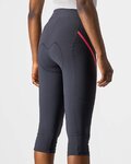 CASTELLI Παντελόνια ¾ χωρίς τιράντες - VELOCISSIMA 3 LADY - ροζ/γκρί