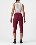 CASTELLI Παντελόνια ¾ χωρίς τιράντες - VELOCISSIMA 3 LADY  - ροζ/μπορντό