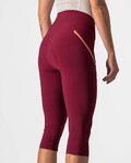 CASTELLI Παντελόνια ¾ χωρίς τιράντες - VELOCISSIMA 3 LADY  - ροζ/μπορντό