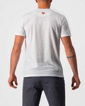 CASTELLI κοντομάνικα μπλουζάκια - MAURIZIO TEE - γκρί/λευκό