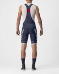 CASTELLI κοντά παντελόνια με τιράντες - COMPETIZIONE KIT - ασημένιο/μπλε