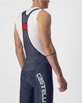 CASTELLI κοντά παντελόνια με τιράντες - COMPETIZIONE KIT - ασημένιο/μπλε