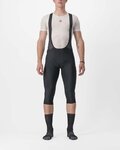 CASTELLI κοντά παντελόνια με τιράντες - ENTRATA 2 3/4 - μαύρο