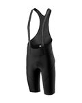 CASTELLI κοντά παντελόνια με τιράντες - VELOCISSIMO IV - μαύρο/λευκό