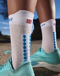 COMPRESSPORT κάλτσες κλασικές - PRO RACING 4.0 RUN - μπλε/λευκό