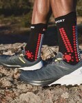 COMPRESSPORT κάλτσες κλασικές - PRO RACING 4.0 TRAIL - μαύρο/κόκκινο