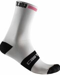 CASTELLI κάλτσες κλασικές - GIRO D'ITALIA 2021 - λευκό/μαύρο