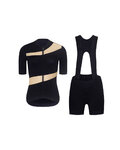 RIVANELLE κοντή φανέλα και κοντό παντελόνι - GLAMOR - μαύρο/μπεζ