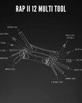 LEZYNE εργαλεία - RAP II 12 - μαύρο