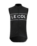 LE COL γιλέκα - SPORT LOGO GILET - λευκό/μαύρο