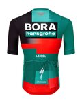LE COL κοντομάνικες φανέλα - BORA HANSGROHE 2023 SPORT REPLICA - κόκκινο/μαύρο/πράσινο