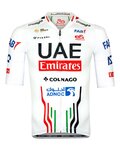 PISSEI κοντομάνικες φανέλα - UAE TEAM EMIRATES OFFICIAL 2024 - λευκό/κόκκινο/μαύρο