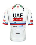 PISSEI κοντομάνικες φανέλα - UAE TEAM EMIRATES SLOVENIAN 2024 - λευκό/κόκκινο