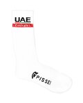 PISSEI κάλτσες κλασικές - PISSEI UAE TEAM EMIRATES 2024 RACE - λευκό