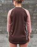 POC κοντομάνικες φανέλα - MTB PURE 3/4 LADY - καφέ/ροζ