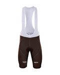 BONAVELO κοντά παντελόνια με τιράντες - AG2R 2018 - καφέ