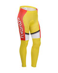μακριά παντελόνια χωρίς τιράντες - CYCLINGBOX 2014 SMR - κόκκινο/κίτρινο