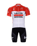 BONAVELO κοντή φανέλα και κοντό παντελόνι - LOTTO 2018 - λευκό/μαύρο/κόκκινο