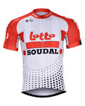 BONAVELO dres-nohavice-rukavice-ponožky-čiapka - LOTTO SOUDAL 2019 - λευκό/μαύρο/κόκκινο