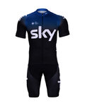 BONAVELO κοντή φανέλα και κοντό παντελόνι - SKY 2019 KIDS - μαύρο/μπλε