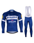 BONAVELO χειμερινή φανέλα και παντελόνι - QUICKSTEP 2019 WNT - μπλε