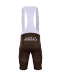 BONAVELO κοντά παντελόνια με τιράντες - AG2R 2019 - καφέ