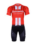 BONAVELO κοντή φανέλα και κοντό παντελόνι - SUNWEB 2019 - μαύρο/κόκκινο