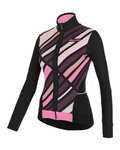 SANTINI χειμερινές μακρυμάνικες φανέλες - CORAL RAGGIO LADY - ροζ/μαύρο