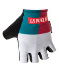 SANTINI γάντια με κοντά δάχτυλο - LA VUELTA 2018 - μαύρο/μπλε/κόκκινο/λευκό