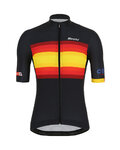 SANTINI κοντομάνικες φανέλα - LA VUELTA 2019 - μαύρο/κίτρινο/κόκκινο