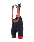 SANTINI κοντά παντελόνια με τιράντες - LA VUELTA 2020 - κόκκινο/μαύρο