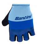 SANTINI γάντια με κοντά δάχτυλο - LA VUELTA 2021 - μπλε
