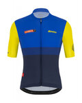 SANTINI κοντομάνικες φανέλα - LA VUELTA 2021 - κίτρινο/μπλε