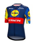 SANTINI κοντομάνικες φανέλα - LIDL TREK 2024 LADY - κίτρινο/κόκκινο/μπλε