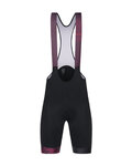 SANTINI κοντά παντελόνια με τιράντες - LA VUELTA 2018 - μαύρο/μωβ