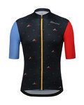 SANTINI κοντομάνικες φανέλα - LA VUELTA 2018 - μπλε/μαύρο/κόκκινο